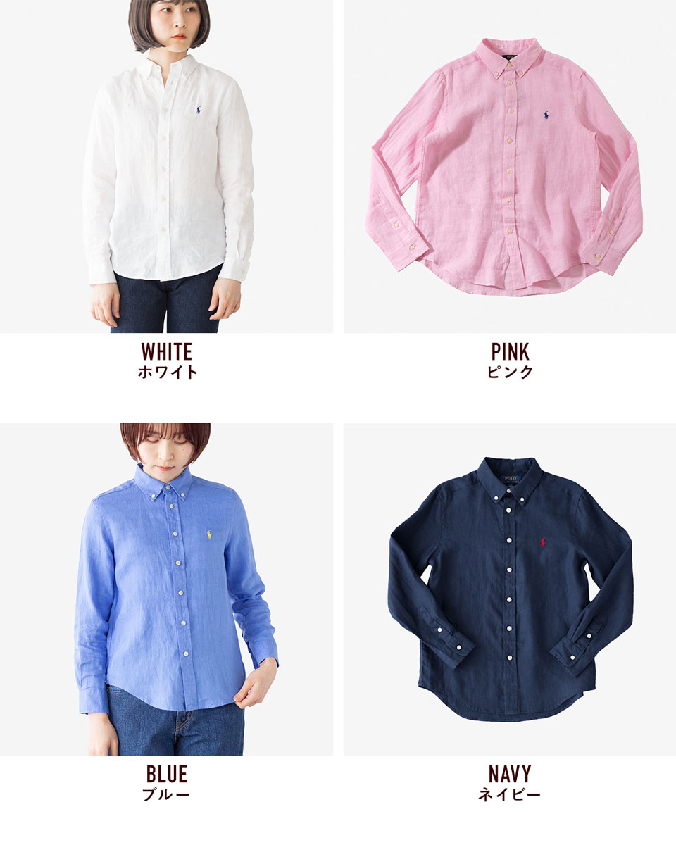 楽天市場】ポロ ラルフローレン リネン ボタンダウン BDシャツ POLO