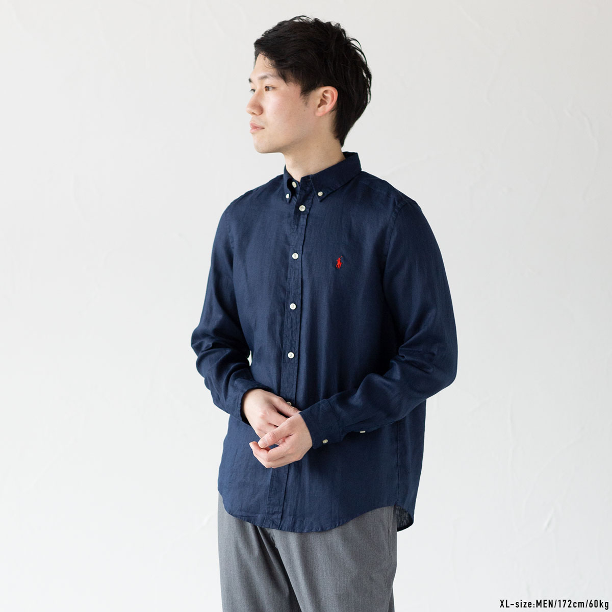 楽天市場】ポロ ラルフローレン リネン ボタンダウン BDシャツ POLO