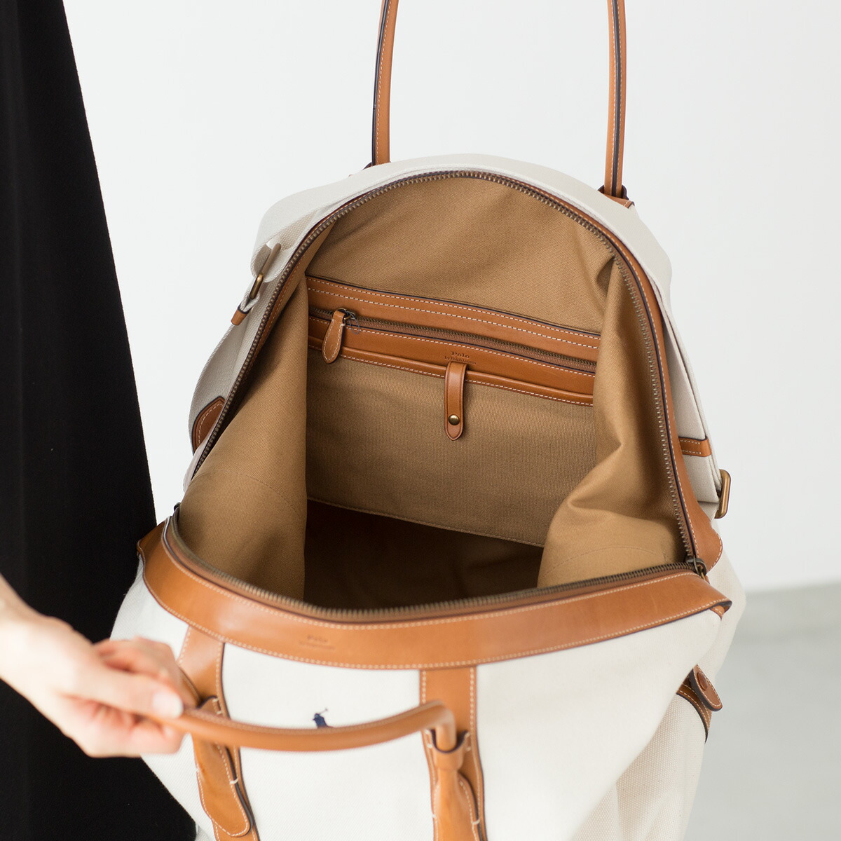 楽天市場】ポロ ラルフローレン 巾着付 大容量 ジップ トートバッグ