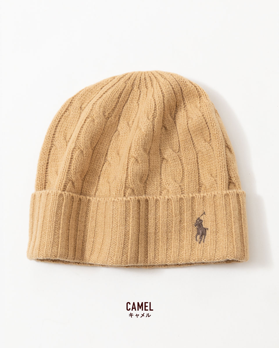 楽天市場】ポロ ラルフローレン ビーニー ケーブル編み ニット