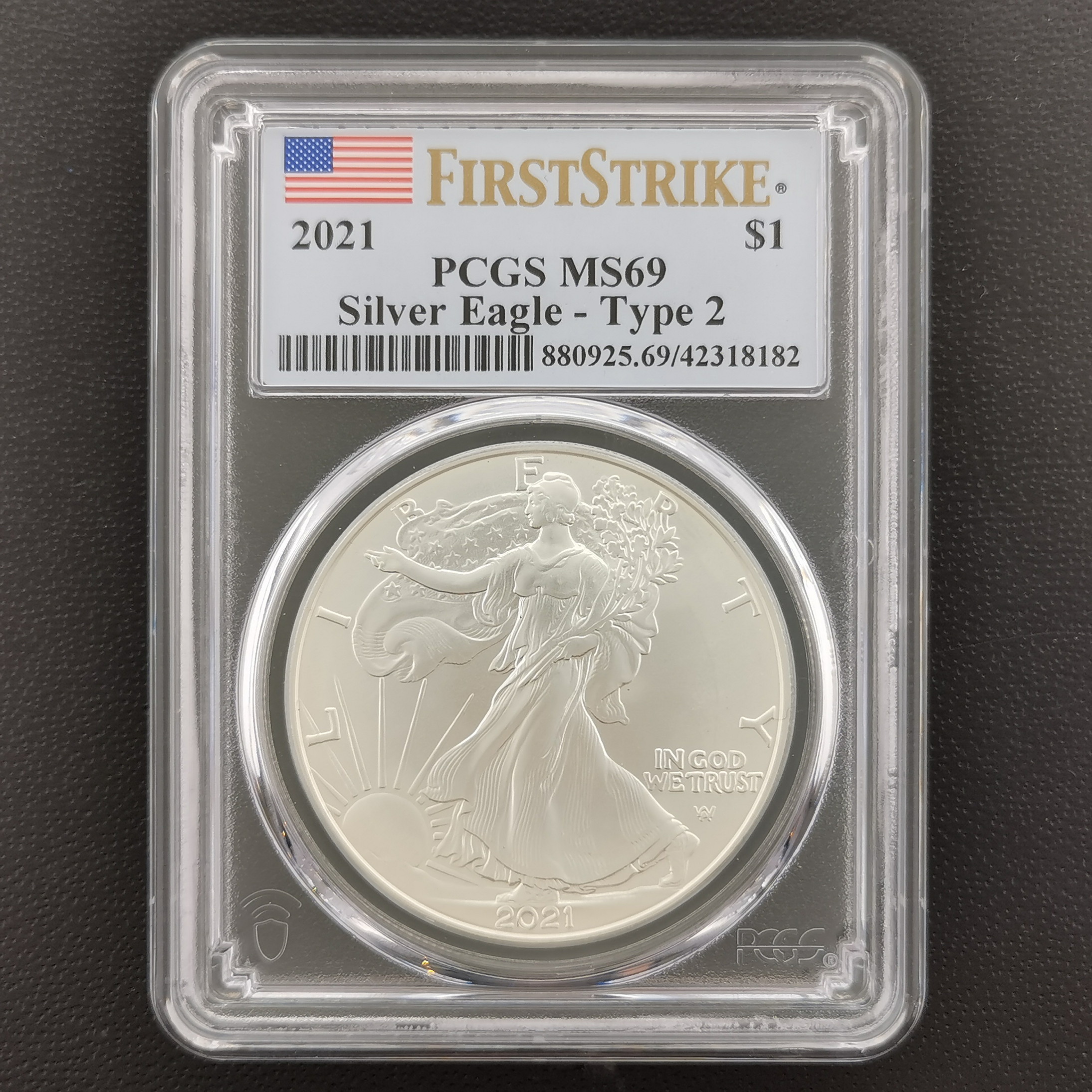 楽天市場】U.S.A. アメリカ 1ドル 銀貨 2005 ウォーキングリバティ 1