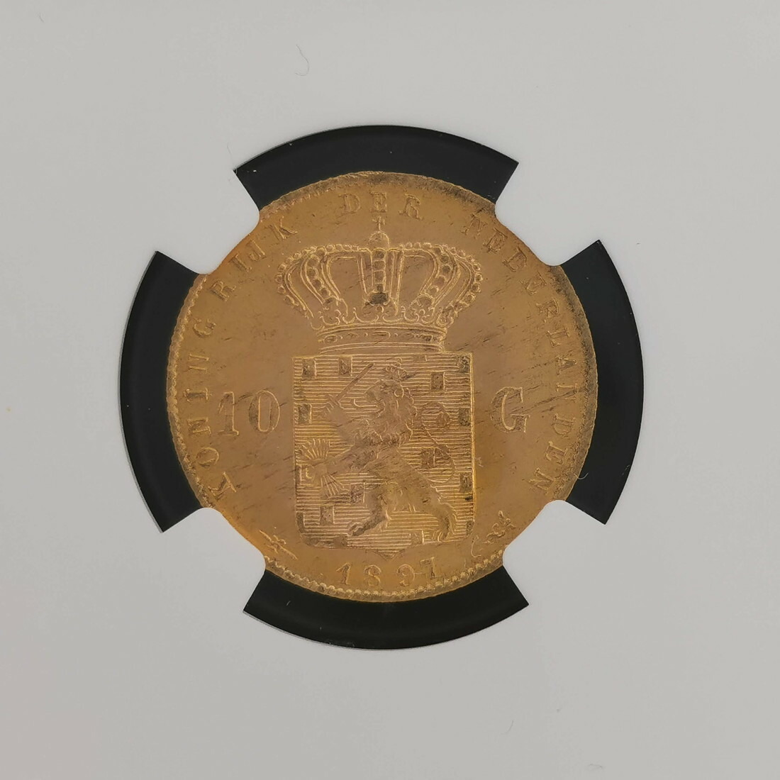 楽天市場】NETHERLAND オランダ 10ギルダー 金貨 1897 ヴィルヘルミナ