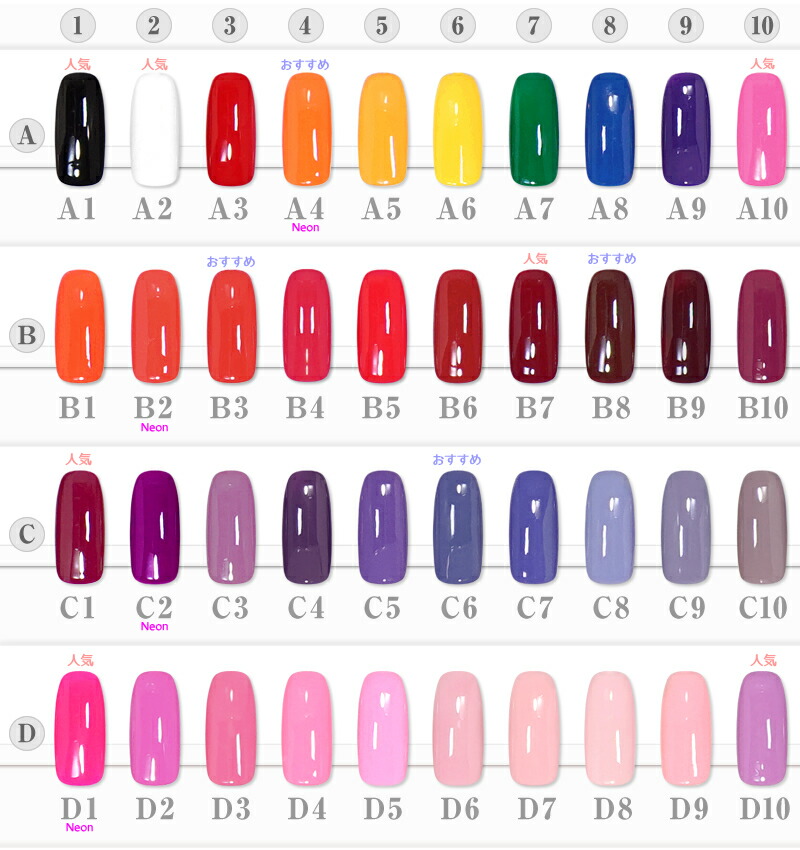 楽天市場】カラージェル 200色セット ジェルネイル カラー セット