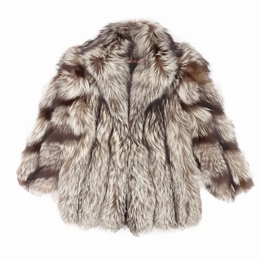 サガフォックス SAGA FOX 銀サガ ファーコート ハーフ ミドル