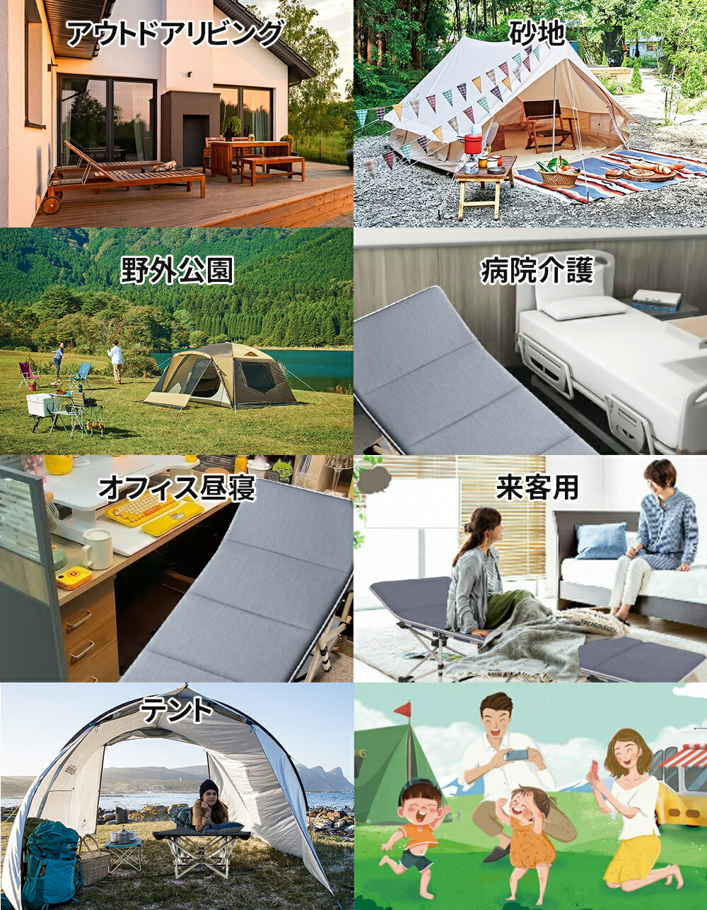 楽天市場】kamelun キャンプベッド 折りたたみ 簡易ベッド 軽量