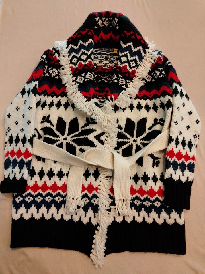 楽天市場】ポロ ラルフローレン ニット ジャケット 雪柄 カーディガン
