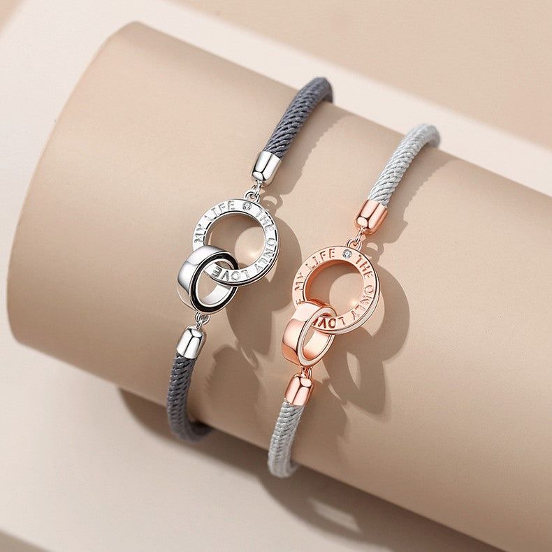 楽天市場】ペアブレスレット ペアルック カップル お揃い 金属