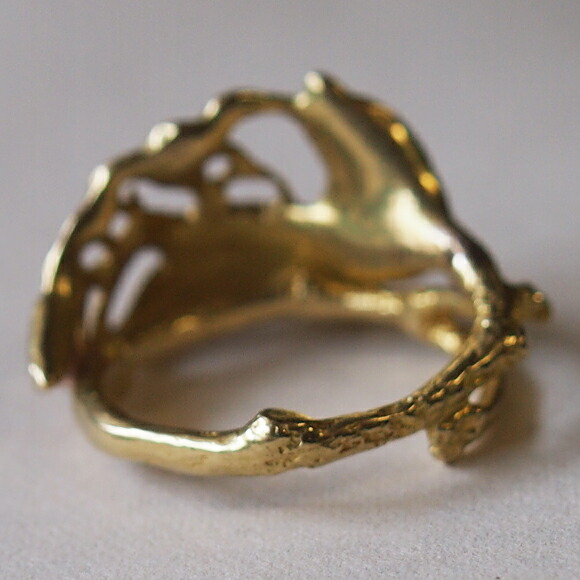 楽天市場】Lano（ラノ） リーフリング 真鍮[LN-1038] アクセサリー作家