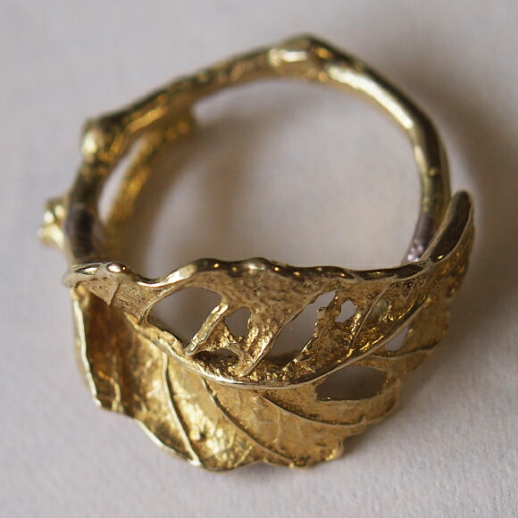 楽天市場】Lano（ラノ） リーフリング 真鍮[LN-1038] アクセサリー作家