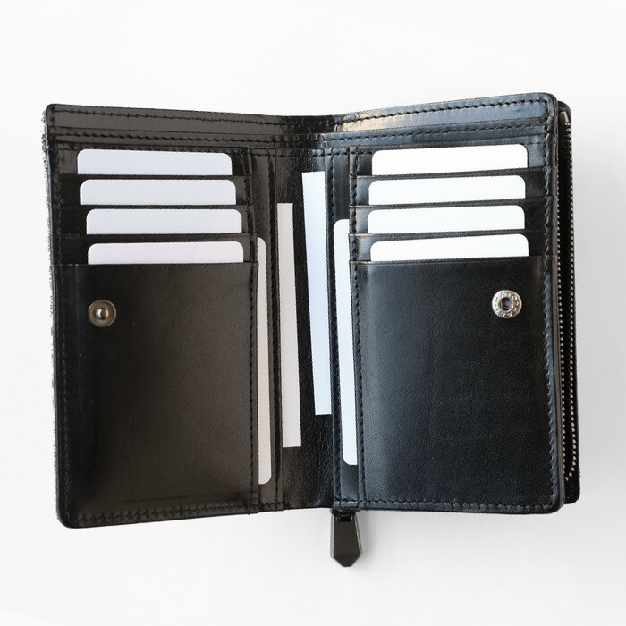 楽天市場】ZOO (ズー) 象革 財布 ミドル 二つ折り財布 L字ファスナー