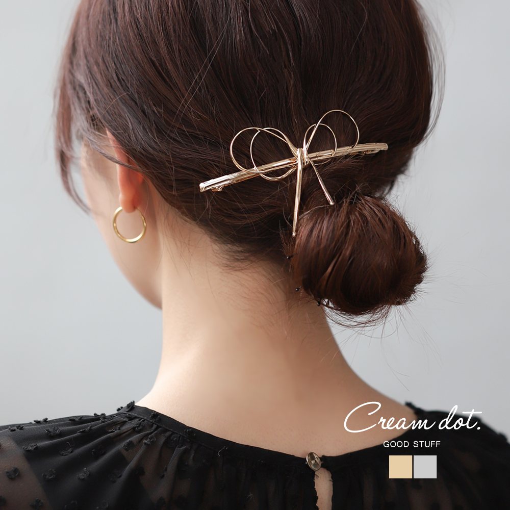 楽天市場】バレッタ ヘアクリップ 大きめ ヘアアクセサリー 髪留め