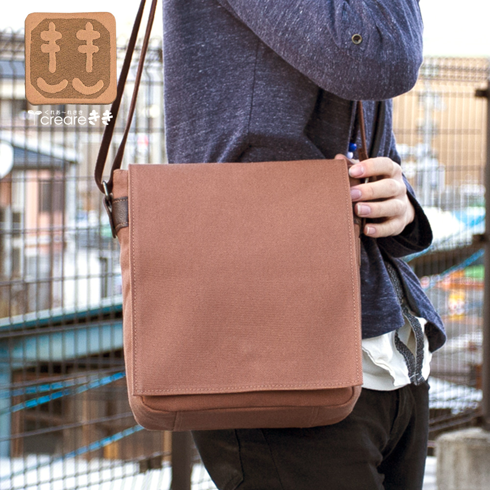 楽天市場】柿渋染め バッグ 帆布ショルダーバッグ メンズ 斜めがけ