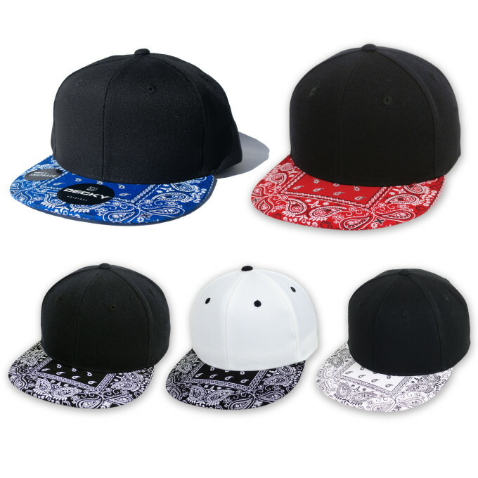 楽天市場】DECKY スナップバックキャップ【ペイズリーバイザー