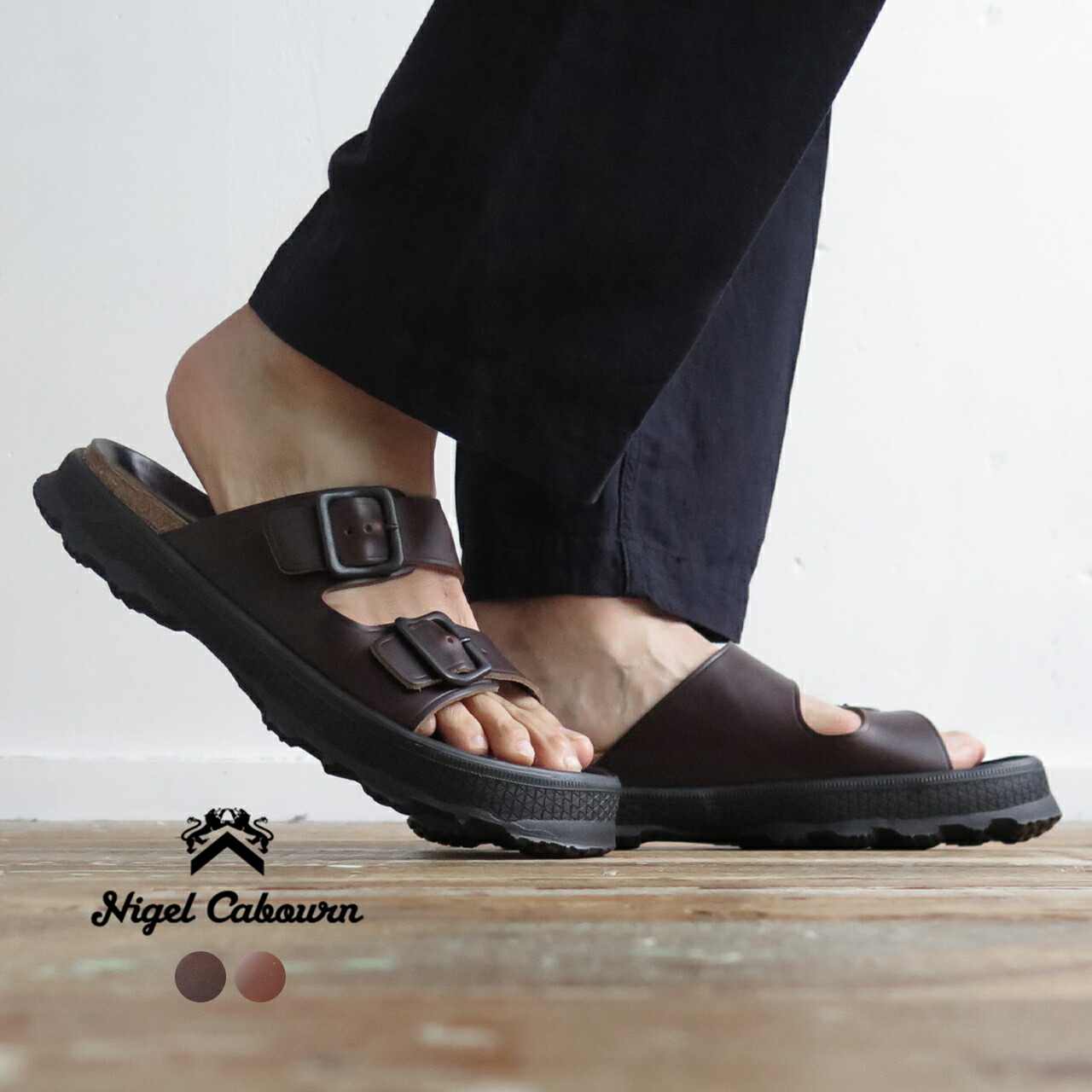 楽天市場】ナイジェル・ケーボン Nigel Cabourn レザーサンダル ピート