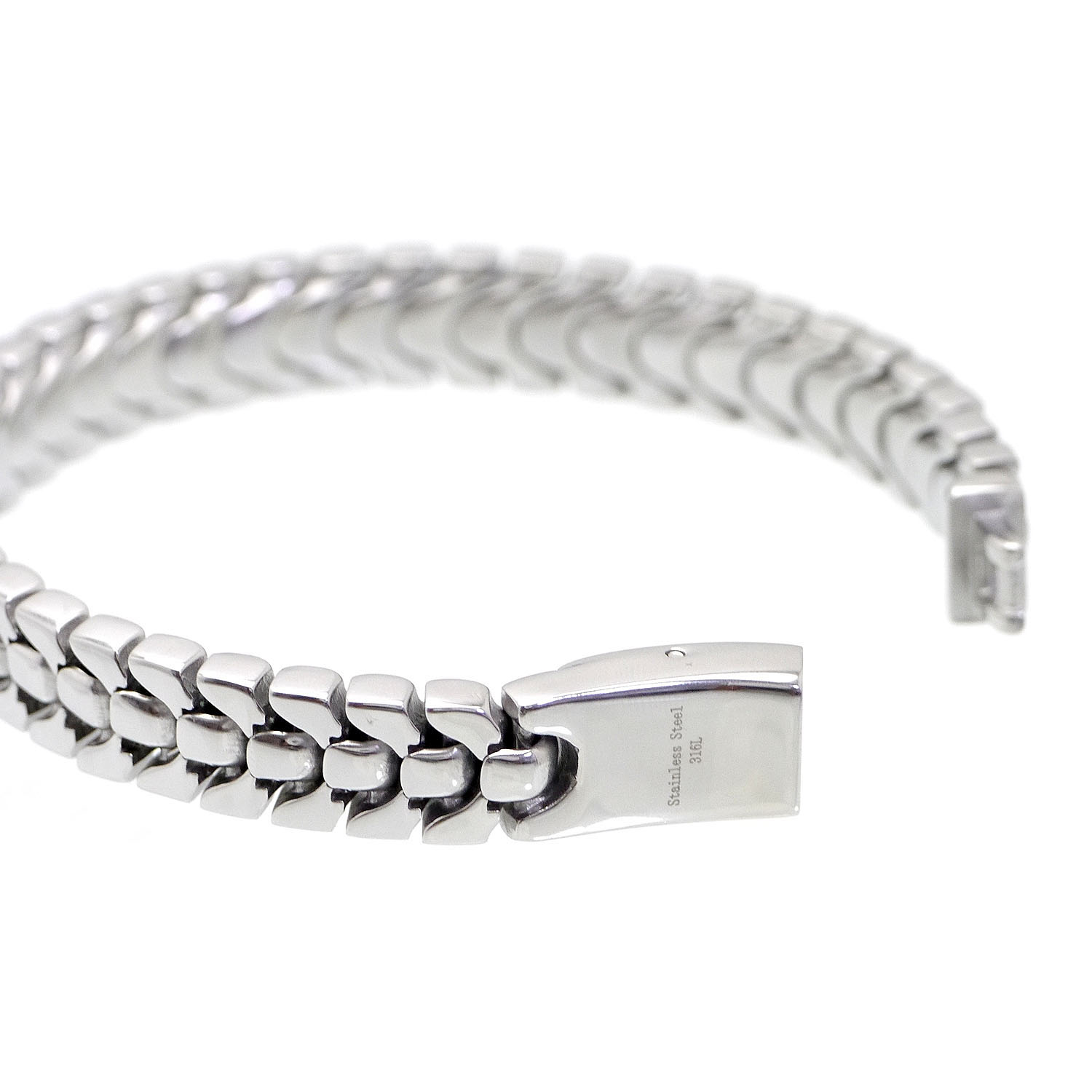 楽天市場】ステンレス 蛇腹 ブレスレット メンズ sa ハード [銀色 幅