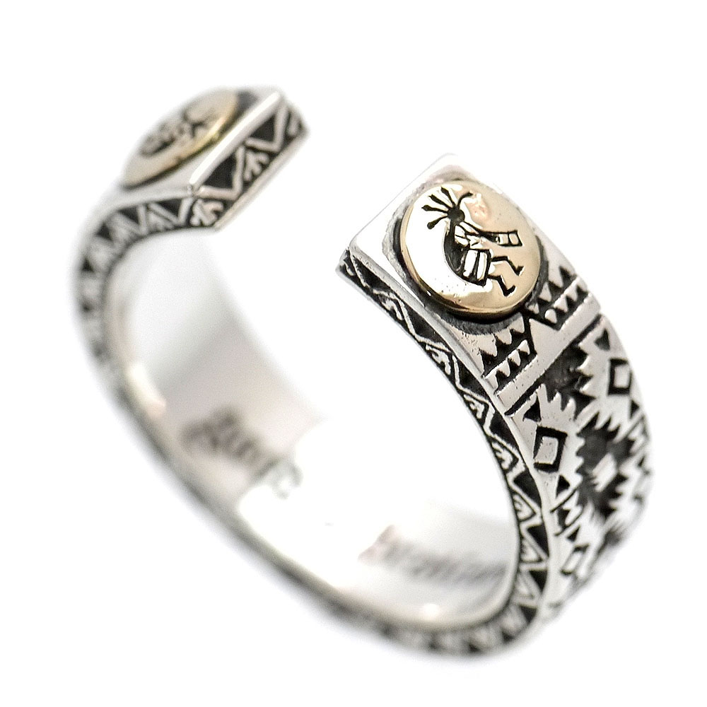 楽天市場】シルバー925 ホピ族 ココペリ リング メンズ z6