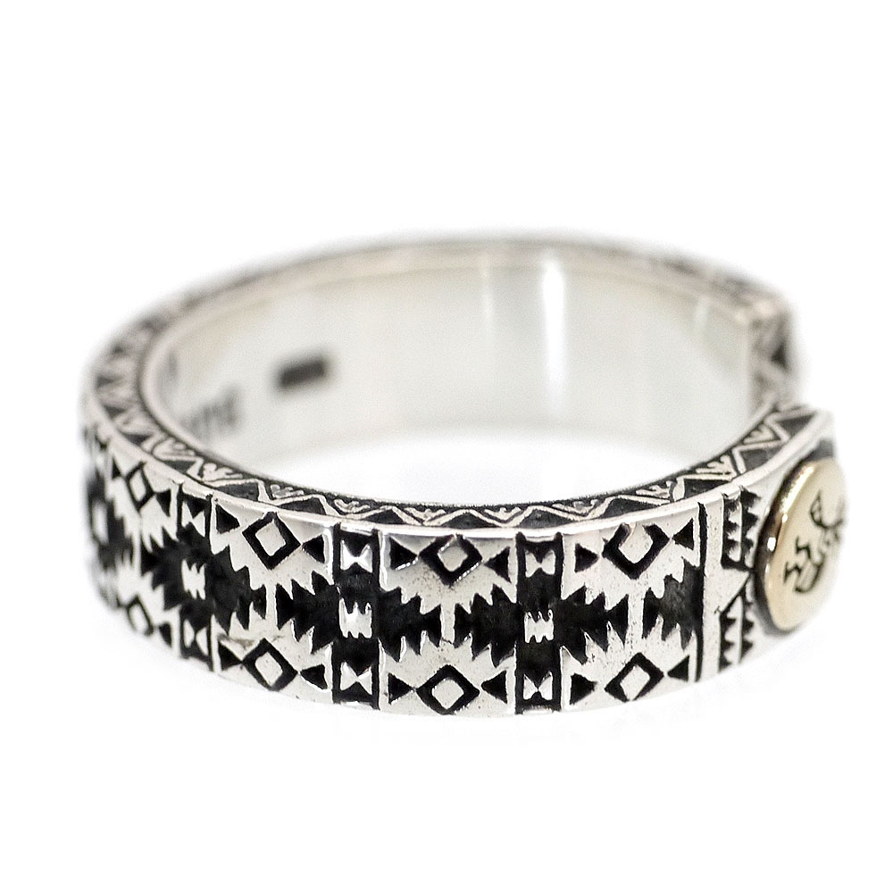 楽天市場】シルバー925 ホピ族 ココペリ リング メンズ z6