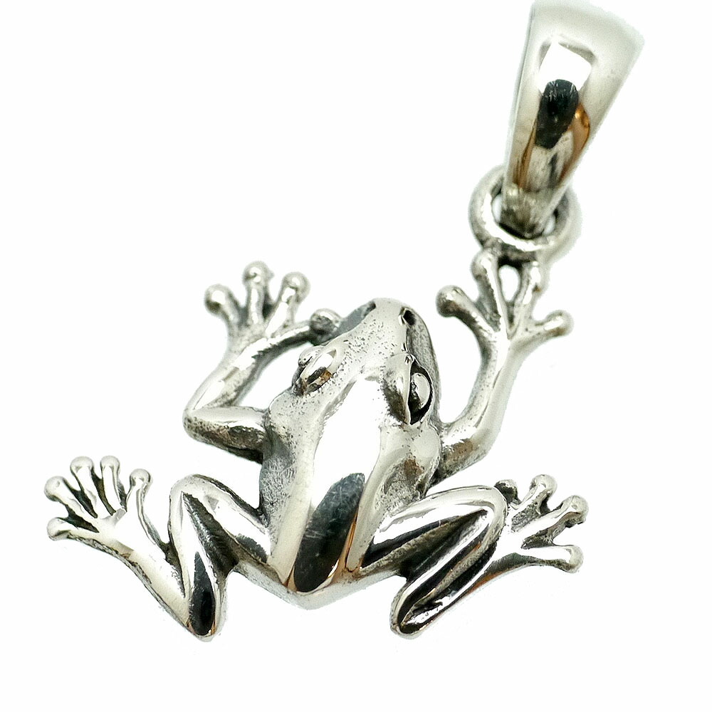 楽天市場】シルバー925 カエル ペンダントトップ メンズ y2 ネックレス