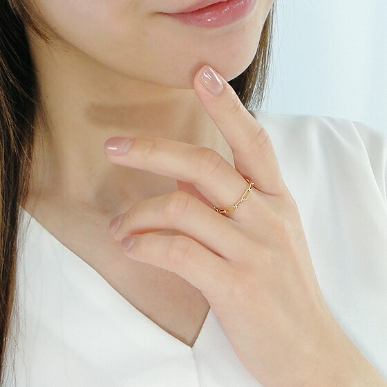 楽天市場】K18YG ペーパークリップチェーン リング【送料無料