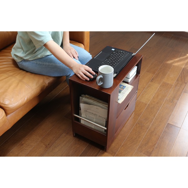 楽天市場】キャスター付き ソファーサイドワゴンの通販