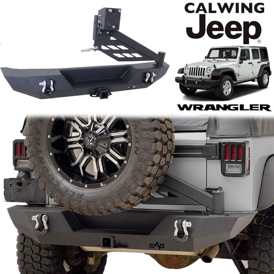 楽天市場】07-18y JK ラングラー 強化ホイールラック /リア バンパー