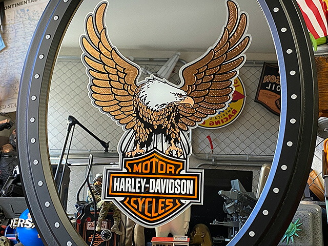 楽天市場】ハーレーダビッドソン ハーレーイーグル ガレージミラー