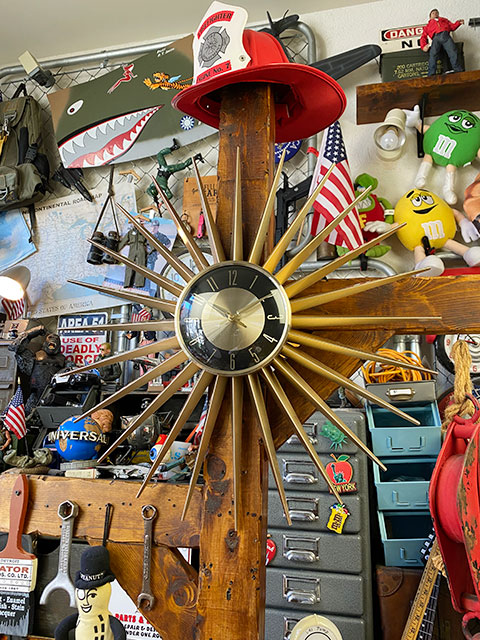 楽天市場】エミッツタイム サンバースト ウォールクロック アメリカン