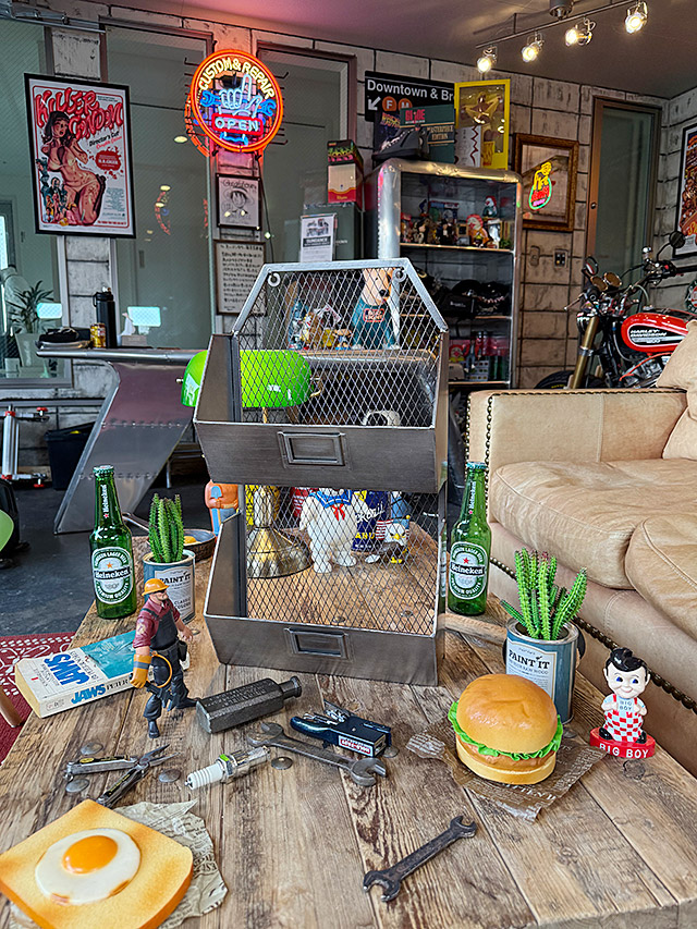 楽天市場】インダストリアル メタルウォールラック 2段タイプ 壁掛け