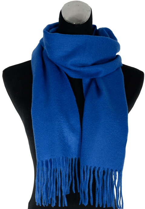楽天市場】カシミア100% カシミヤ100％マフラー（ロイヤルブルー