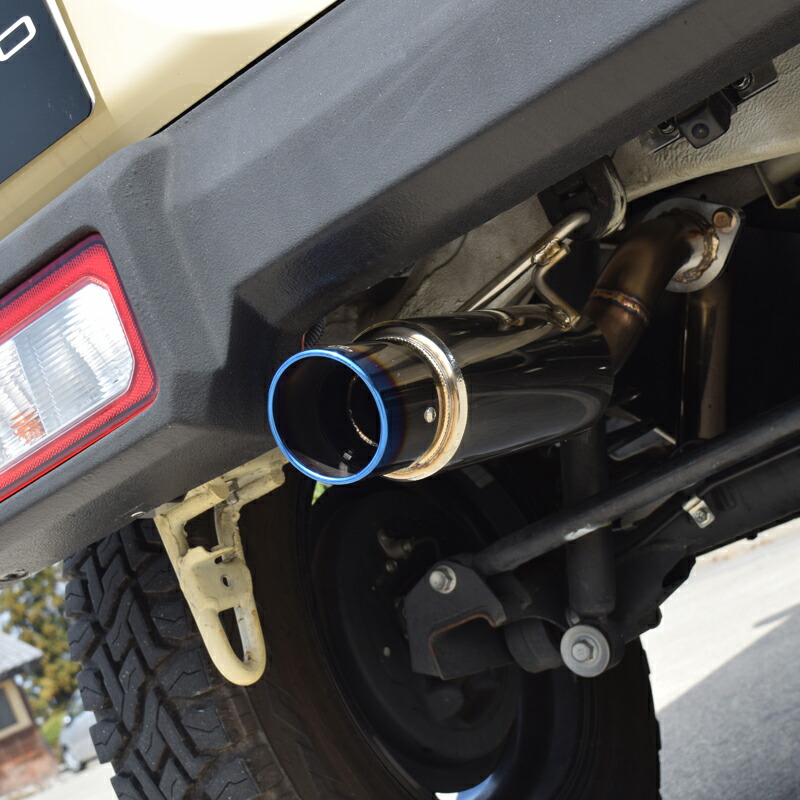 楽天市場】【車検対応】左出し砲弾マフラー ショートバンパー用