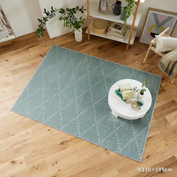 楽天市場】ラグ ポント 90×130 cm 洗える 日本製 スミノエ製 防ダニ