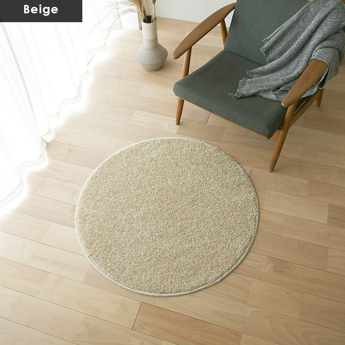 楽天市場】ラグ ルネ 円形 90×90 cm 日本製 スミノエ製 防炎 消臭 滑り