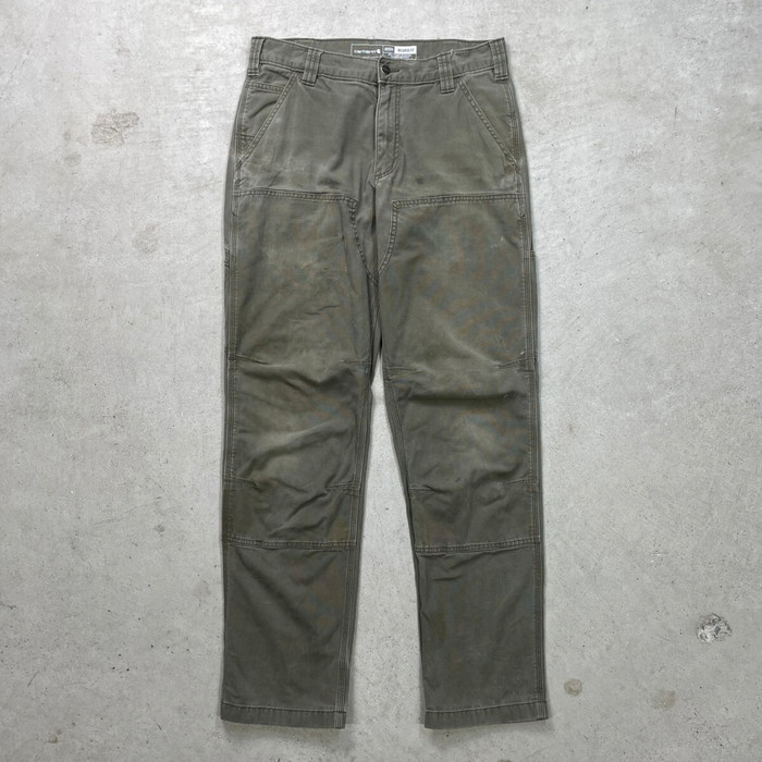 楽天市場】カーハート ダブルニー（カラーカーキグリーン）の通販