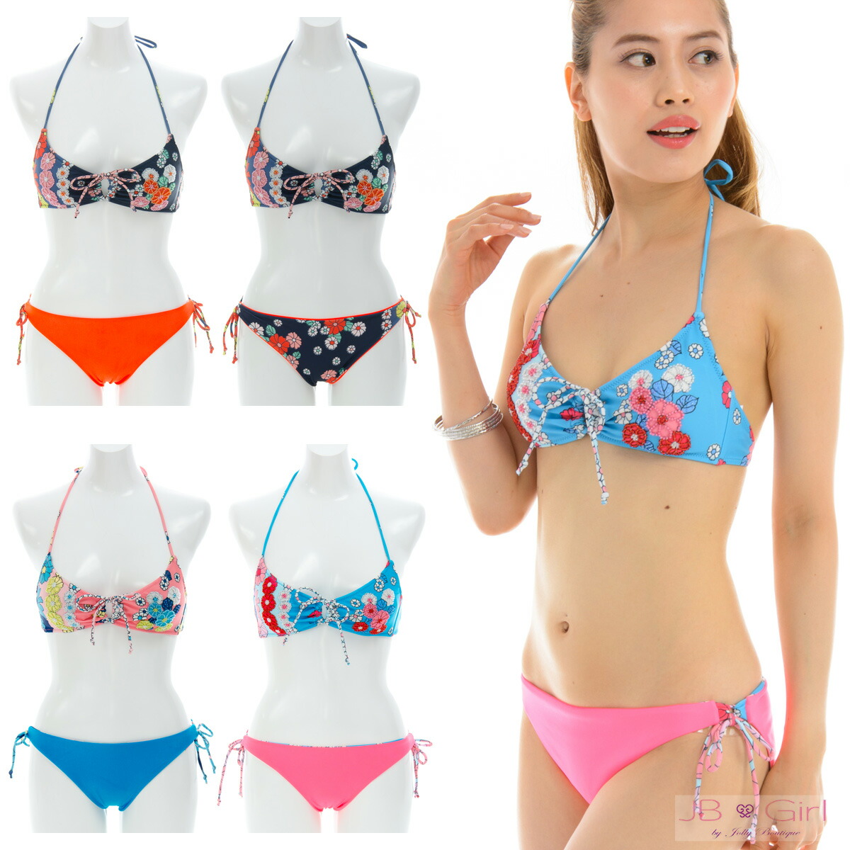 楽天市場】閉店セール！水着 レディース ビーズ刺繍リバーシブル