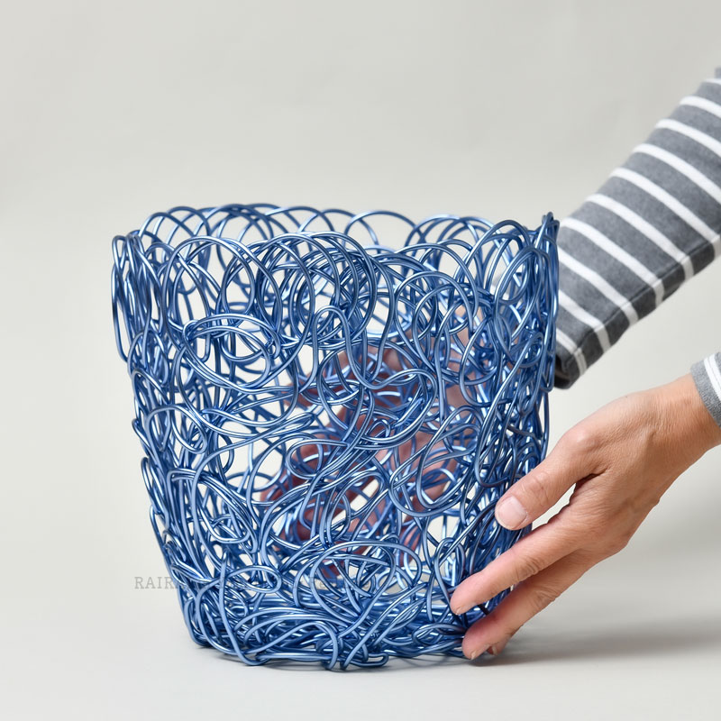 楽天市場】アレッシィ ヌーベン NUVEM ワイヤーバスケット ブルー