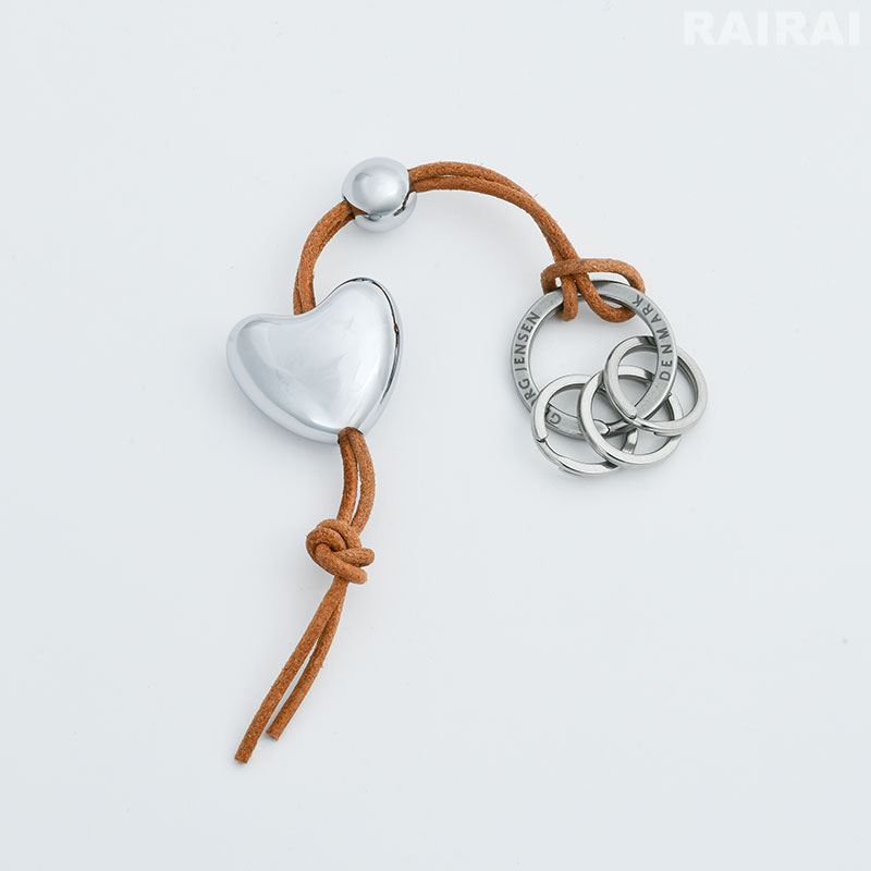 楽天市場】ジョージジェンセン キーリング レザーストラップ付き