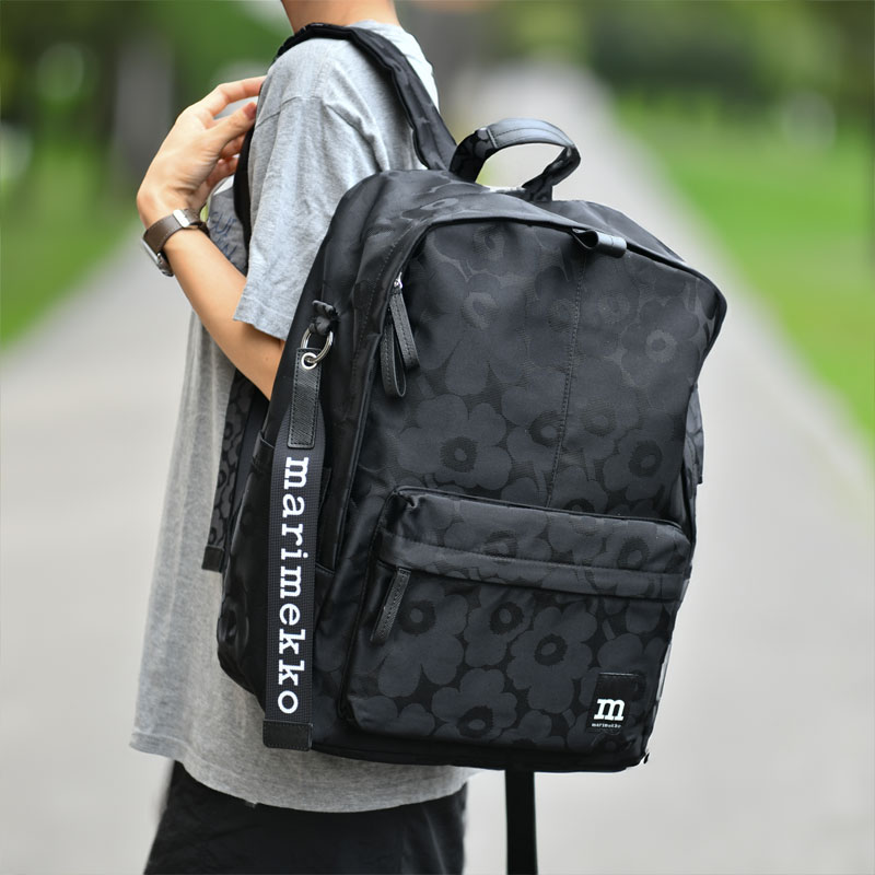 楽天市場】マリメッコ ジップ トップ バックパック ウニッコ ブラック