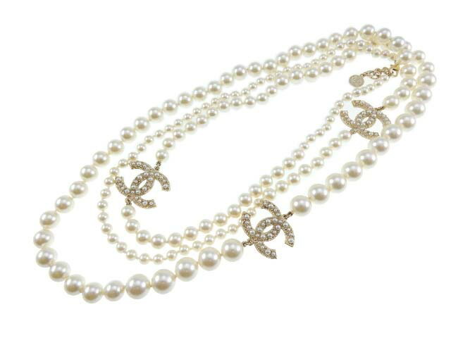 楽天市場】CHANEL パールロングネックレス 100周年記念 新品同様