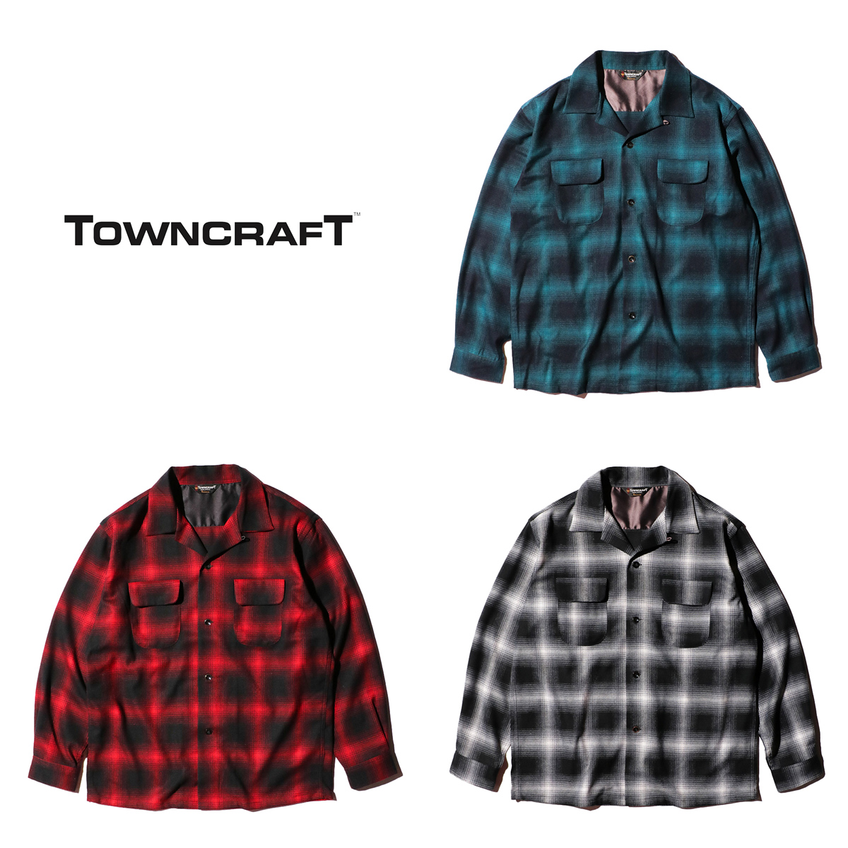 楽天市場】【TOWNCRAFT / タウンクラフト】50S W-FLAP LOOP COLLAR