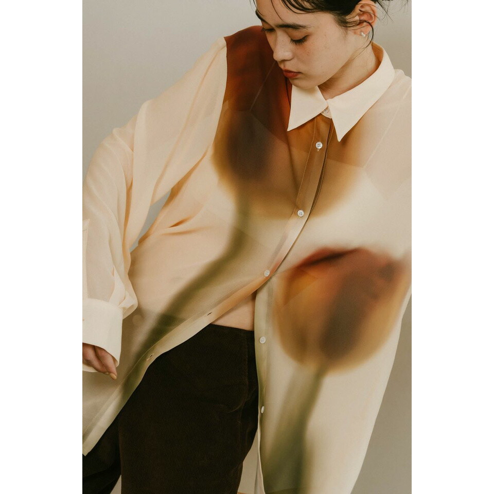 楽天市場】Knuth Marf クヌースマーフflower print sheer shirt
