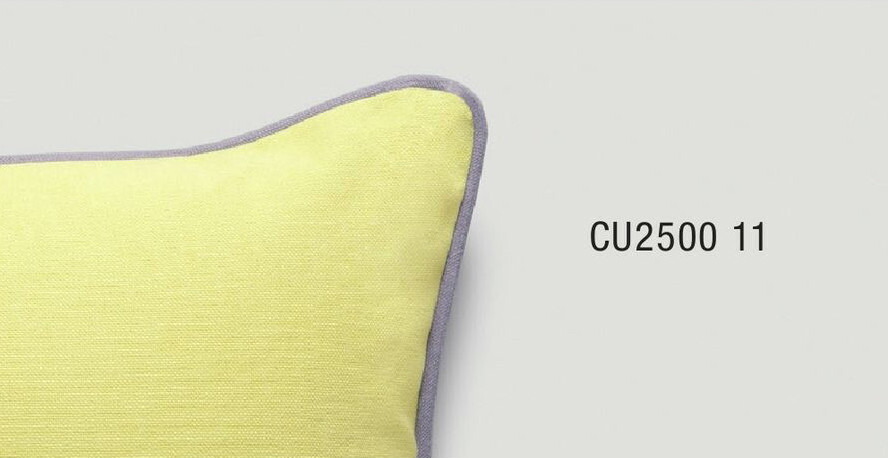 楽天市場】パイピングクッションカバー【40×40cm】 イエロー×グレー