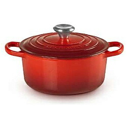 ル・クルーゼ シグニチャー ココット・ロンド 18cm [チェリーレッド