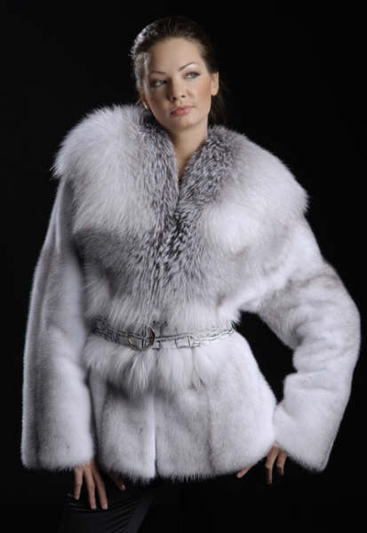 最高級 毛皮 ミンク /サガミンク フォックス SAGA 艶良し MH0197