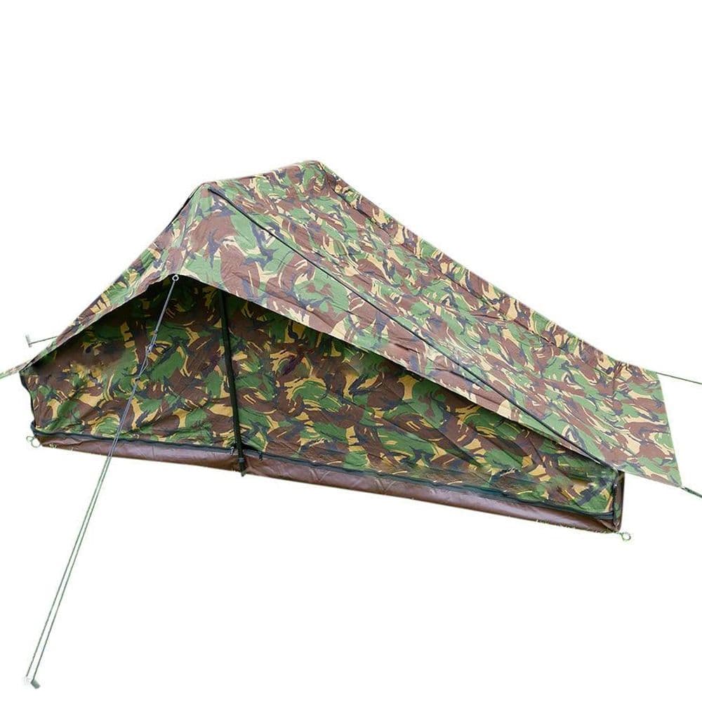 楽天市場】オランダ軍放出品 テントセット DPM迷彩柄 ペグ&ポール付き
