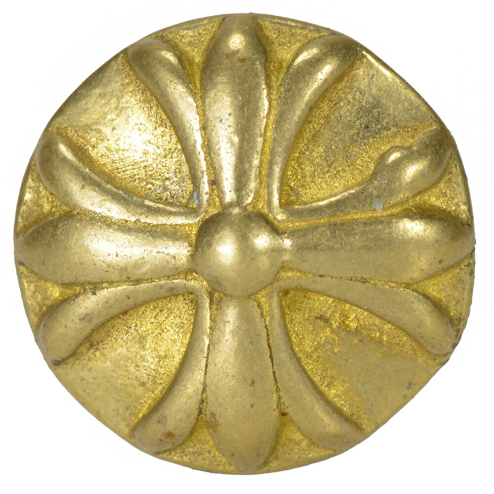 ショートサイズ クロスボールコンチョブラスゴールドカスタム ※即納可