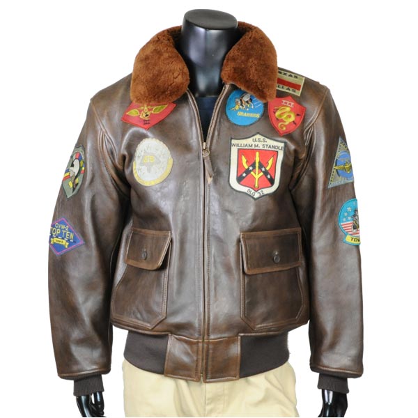 楽天市場】AVIREX G-1 レザージャケット トップガン [ ブラウン / L