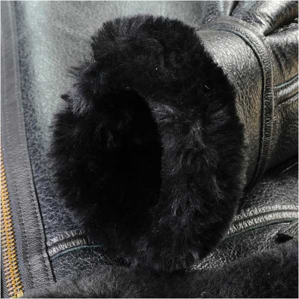 楽天市場】AVIREX B-3 フライトジャケット ムートン ブラック [ 40