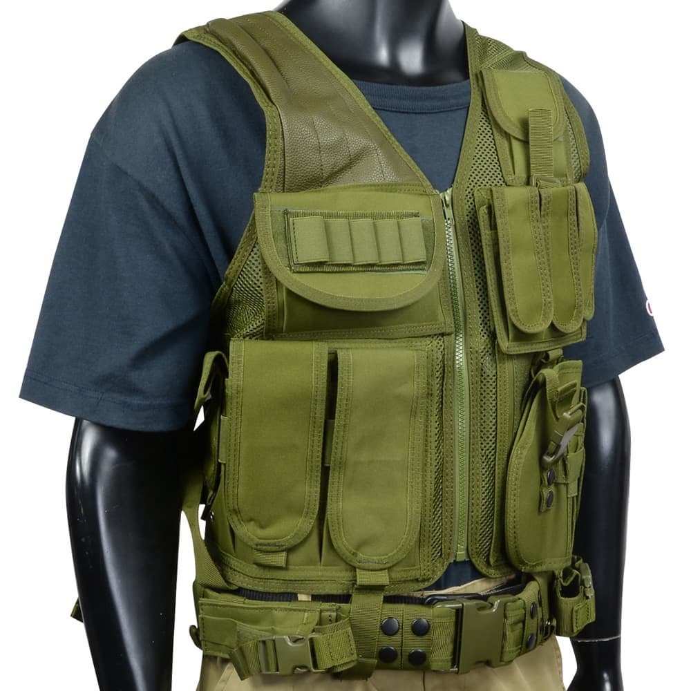 楽天市場】タクティカルベスト 固定式マグポーチ 着脱式ホルスター付き