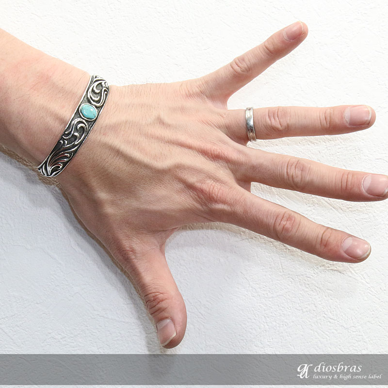 楽天市場】シルバーバングル シルバーアクセサリー ターコイズ トルコ