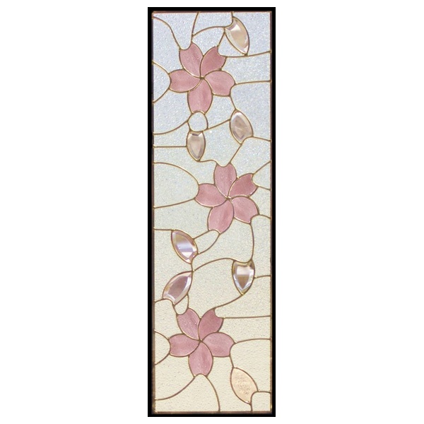 楽天市場】ステンドグラス (SH-C16) 927×289×18mm デザイン 桜 ピュア
